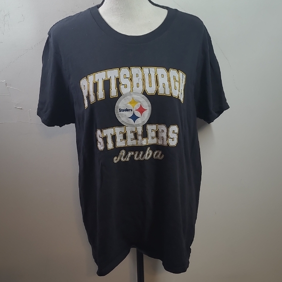 Yazbek Tops - Steelers Black Graphic Tee